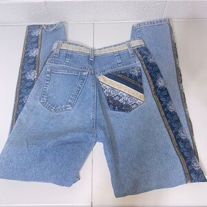 Epic Vintage Denim from The Limited Jeans 80s Ultra High Rise Tapered Patchwork